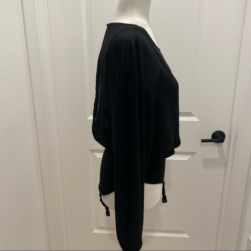 Forever21 long sleeve black lace bodysuit - Picture 3 of 8
